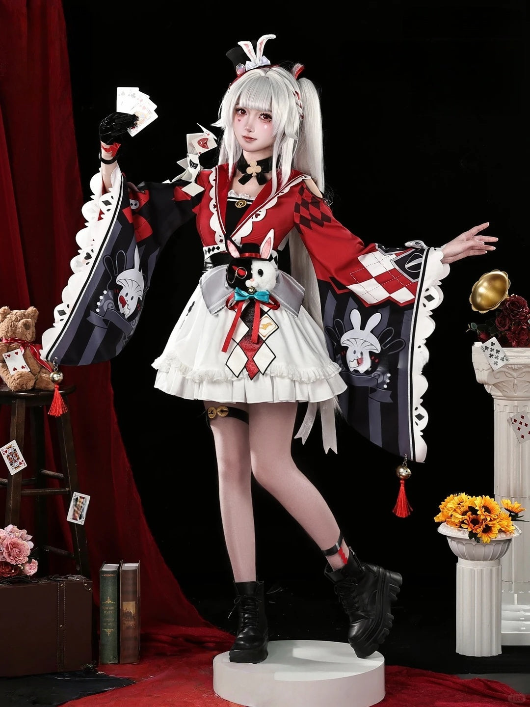 Monenjoy 崩壊スターレイル 火花 コスプレ衣装 愉悦 ドレス 帽子付