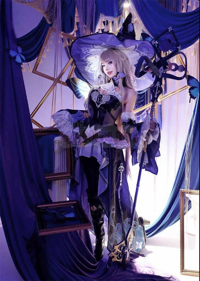 Monenjoy 崩壊スターレイル マダムヘルタ コスプレ衣装 礼服 帽子付 GS1374 - Monenjoy