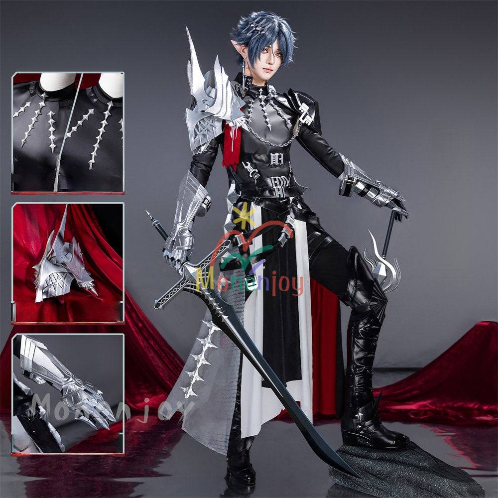アークナイツ　ズオ・ラウ　コスプレ衣装フルセット　ウィッグ、武器、尻尾付 Monenjoy アークナイツ ズオ・ラウ 無息破局ver コスプレ衣装 左乐 Zuo