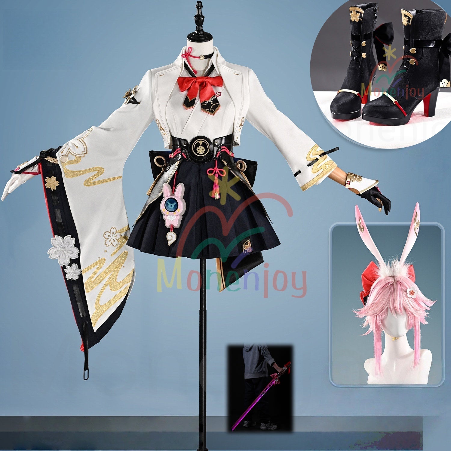 Monenjoy 崩壊スターレイル 緋英 コスプレ衣装 金属製パーツ更新 ひ