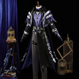 納品 Monenjoy 原神 フリンズ コスプレ衣装 Genshin ライトキーパー 雷元素 初期衣装—夜想曲 闇影と灯り コスチューム ナド・クライ