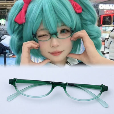 Monenjoy 初音ミク 江戸川乱歩 神代利世 暁美ほむら オタクヒーロー 綾瀬星子 ソルトモクテル 緑間真太郎 眼鏡 コスプレ道具 - Monenjoy