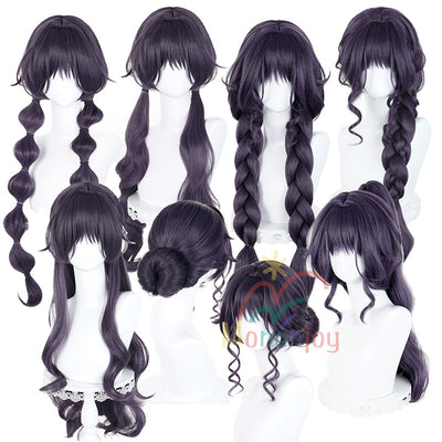 Monenjoy 薫る花は凛と咲く 和栗 薫子 ウィッグ 鬘 ロング カール ウェーブ 自然なボリューム感 コスプレ道具 わぐり かおるこ 仮装 クリスマス