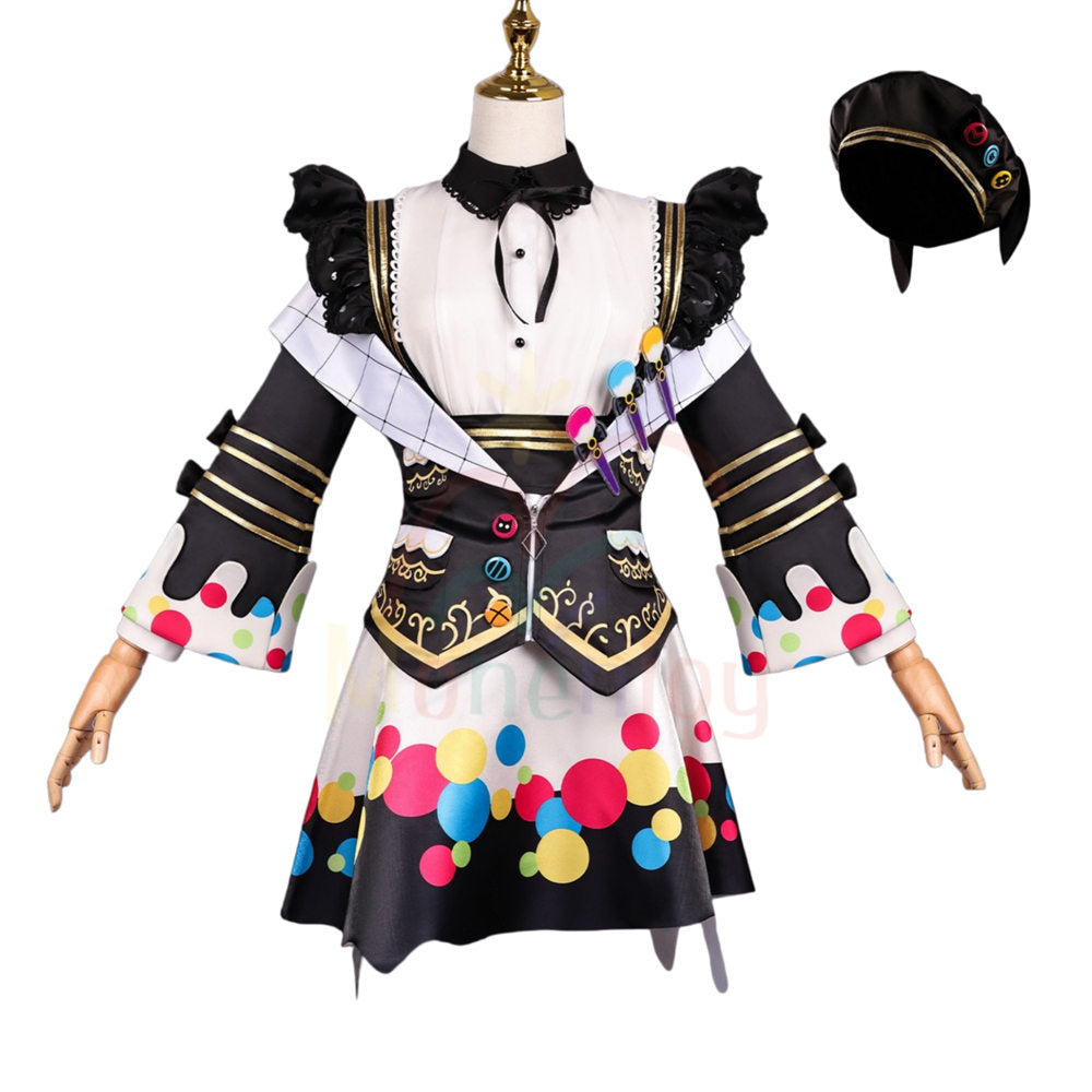Monenjoy 魔法少女ノ魔女裁判 城ケ崎 ノア コスプレ衣装 プリント印刷