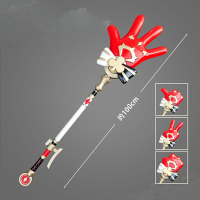 Monenjoy 崩壊スターレイル 火花 じゃんけん手杖 PU版 コスプレ道具 100cm 軽量 丈夫 耐久 武器モデル MONENJOY