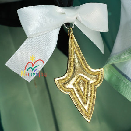 原神 エミリエ コスプレ衣装 コスチューム エメラルドフゼア |3D樹脂香水瓶・金属製神の眼付属|MONENJOY - Monenjoy