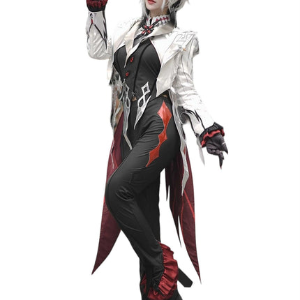 原神 アルレッキーノ 召使 ファデュイ執行官 火力源 元素爆発 召使 神の目 コスチューム 衣装 ハロウィン クリスマス 衣装 イベント 変装 cosplay 男女兼用 - Monenjoy