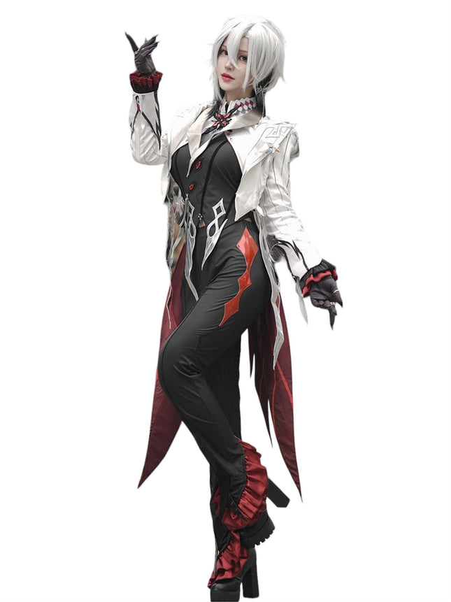 原神 アルレッキーノ 召使 ファデュイ執行官 火力源 元素爆発 召使 神の目 コスチューム 衣装 ハロウィン クリスマス 衣装 イベント 変装 cosplay 男女兼用 - Monenjoy