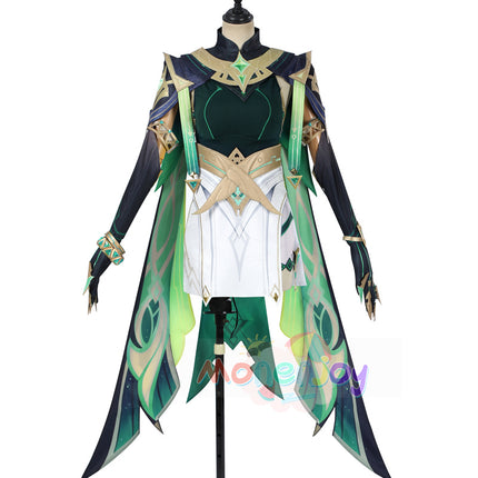 Monenjoy 原神 ネフェル コスプレ 砂に埋もれた秘話 ナド・クライ  Ver.LunaⅡ コスプレ衣装 Nefer コスチューム 髪飾り付 コスチューム