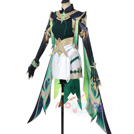 Monenjoy 原神 ネフェル コスプレ 砂に埋もれた秘話 ナド・クライ  Ver.LunaⅡ コスプレ衣装 Nefer コスチューム 髪飾り付 コスチューム