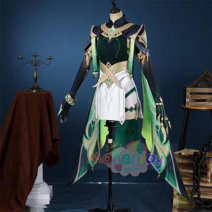 Monenjoy 原神 ネフェル コスプレ 砂に埋もれた秘話 ナド・クライ  Ver.LunaⅡ コスプレ衣装 Nefer コスチューム 髪飾り付 コスチューム