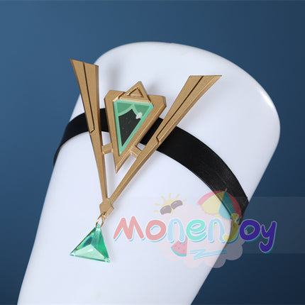 Monenjoy 原神 ネフェル コスプレ 砂に埋もれた秘話 ナド・クライ  Ver.LunaⅡ コスプレ衣装 Nefer コスチューム 髪飾り付 コスチューム