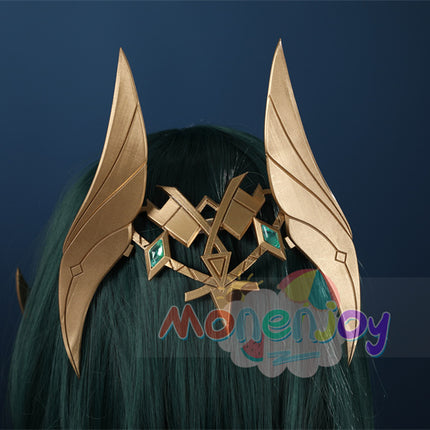 Monenjoy 原神 ネフェル コスプレ 砂に埋もれた秘話 ナド・クライ  Ver.LunaⅡ コスプレ衣装 Nefer コスチューム 髪飾り付 コスチューム