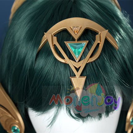 Monenjoy 原神 ネフェル コスプレ 砂に埋もれた秘話 ナド・クライ  Ver.LunaⅡ コスプレ衣装 Nefer コスチューム 髪飾り付 コスチューム