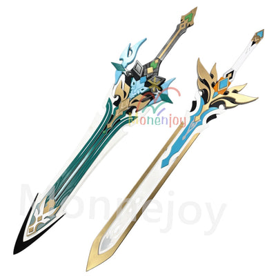Monenjoy 原神 ファルカ 狼の武勲詩 コスプレ道具 レプリカ 130cm 木材質 ファルカモチーフ 両手剣 イベント舞台対応 MONENJOY