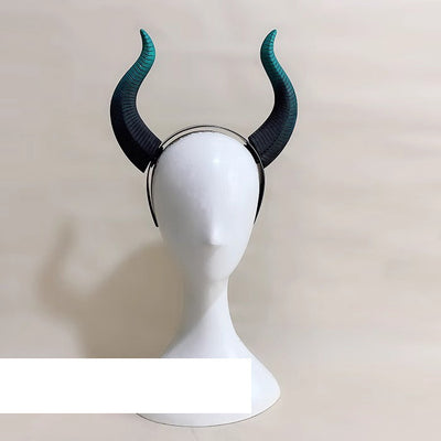 Monenjoy ツイステ コスプレ道具 マレウスの角 ドラゴン 髪飾り ツノ カチューシャ PU製 マレウス・ドラコニア 撮影道具 コスチューム イベント 仮装 ハロウィン 学園祭 - Monenjoy