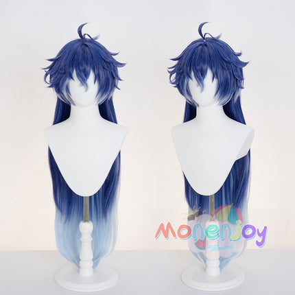 Monenjoy 原神 フリンズ カツラ 90cm コスプレ道具 Genshin ライトキーパー 雷元素  闇影と灯り ウィッグ 鬘 ナド・クライ