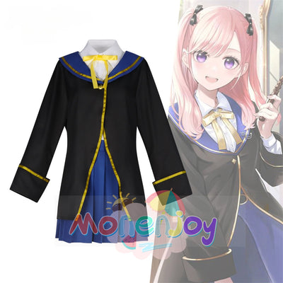 Monenjoy 黒猫と魔女の教室 スピカ・ヴァルゴ コスプレ 魔法少女 コスチューム イベント 仮装 ハロウィン