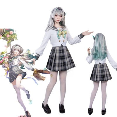 Monenjoy 崩壊スターレイル ホタル「春の贈り物」 制服 セーラー服 スカート かわいい コスチューム
