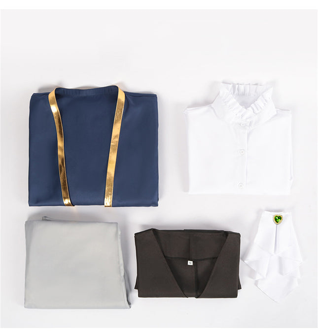 Monenjoy 葬送のフリーレンリュグナー 魔法使い 魔族 紳士 コスプレ コスチューム COS パーティー 舞台衣装 ハロウィン 感謝祭 コスチューム 変装 ハロウィン 舞台衣装 撮影 コスプレ - Monenjoy