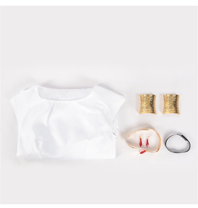 Monenjoy 葬送のフリーレン 魔法使い 魔族 フランメ コスプレ コスチューム COS パーティー 舞台衣装 ハロウィン 感謝祭 コスチューム 変装 ハロウィン 舞台衣装 撮影 コスプレ - Monenjoy