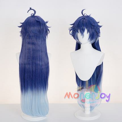 Monenjoy 原神 フリンズ カツラ 90cm コスプレ道具 Genshin ライトキーパー 雷元素  闇影と灯り ウィッグ 鬘 ナド・クライ