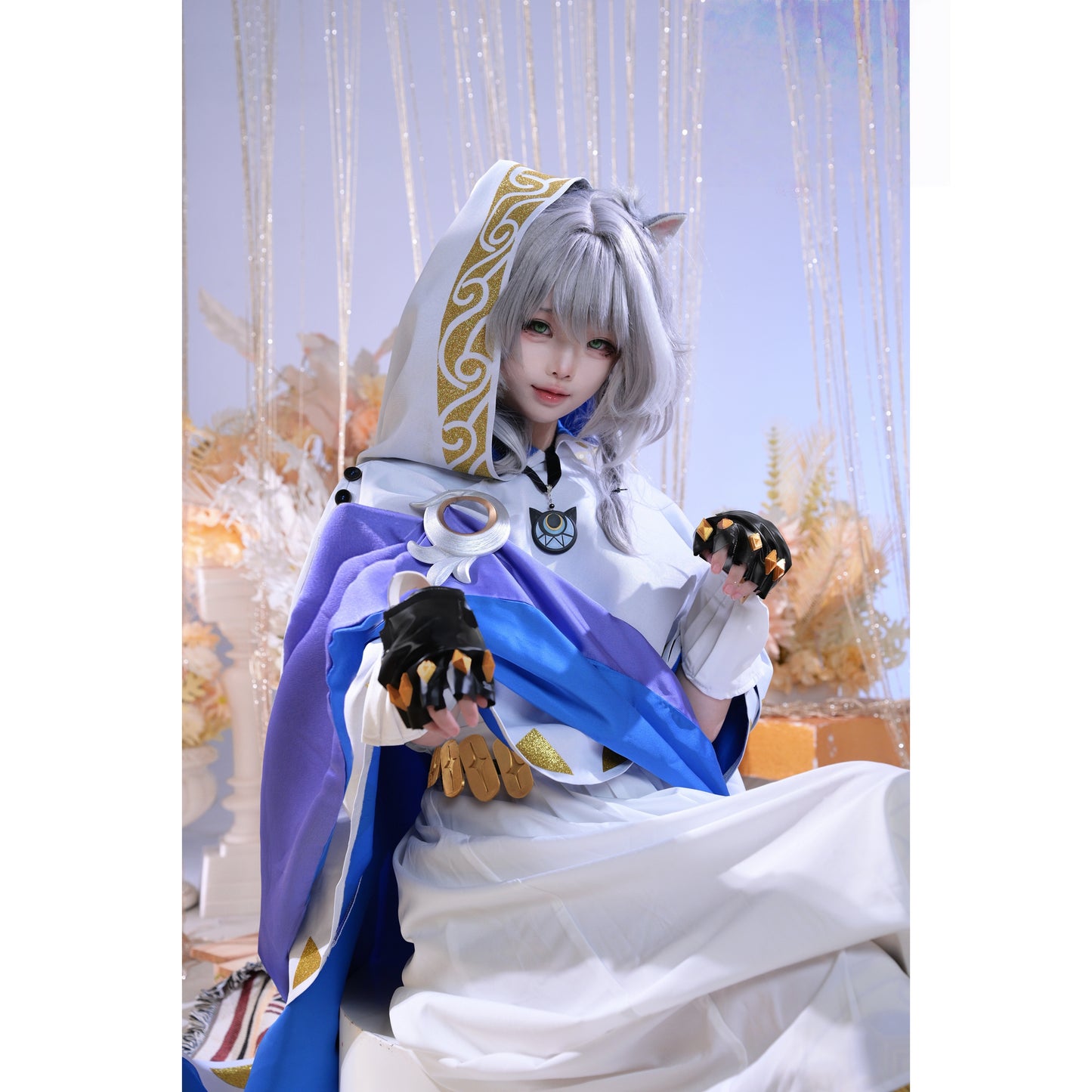 Monenjoy 崩壊スターレイル サフェル コスプレ衣装 コスチューム セファリア Cifera 尻尾無し