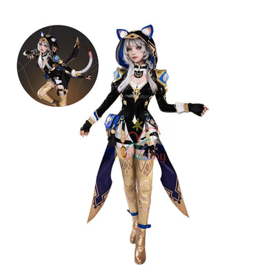 Monenjoy 崩壊スターレイル サフェル コスプレ衣装 セファリア コスチューム Cipher 衣装 タイツ 3d樹脂パーツ