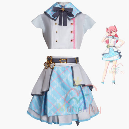 Monenjoy プロジェクトセカイ MORE MORE JUMP! 桃井 愛莉 コスプレ衣装 ステージ服 ライブ服 舞台服 feat. 初音