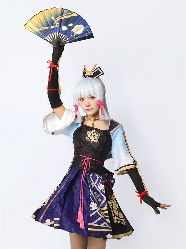 Monenjoy 原神 神里綾華 コスプレ衣装 イベント 仮装 ハロウィン 白鷺の庭 水元素 cosplay 学園祭 - Monenjoy