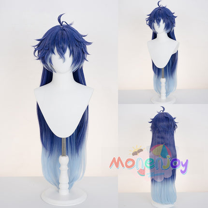 Monenjoy 原神 フリンズ カツラ 90cm コスプレ道具 Genshin ライトキーパー 雷元素  闇影と灯り ウィッグ 鬘 ナド・クライ