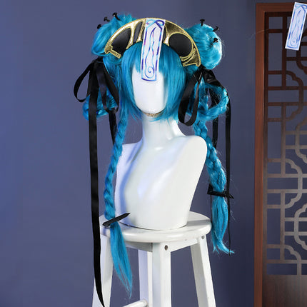 Monenjoy 初音ミク キョンシー コスプレ衣装 マジカルミライ 妖しげで可憐なキョンシーVer. コスチューム イベント 髪飾り付