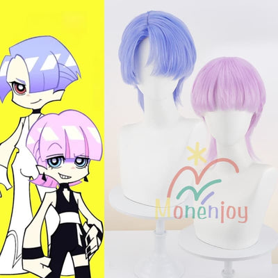 Monenjoy Newパンスト イケメン天使兄弟 ウィッグ ポリエステル&ポリウレタンウィッグ ウィッグ 鬘 コスプレ道具 髪 アクセサリー