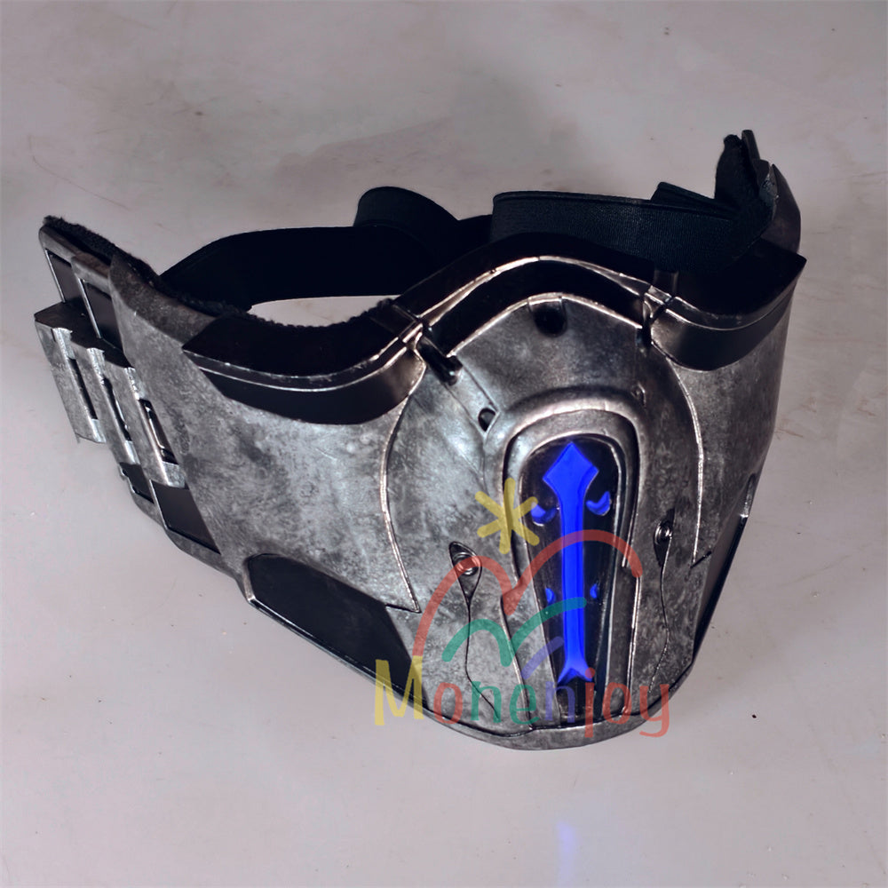 Monenjoy モータルコンバット ナイトウルフ マスク 20*13cm 250g FRP材質 コスプレ道具 Nightwolf 忍者 武器モデル MONENJOY
