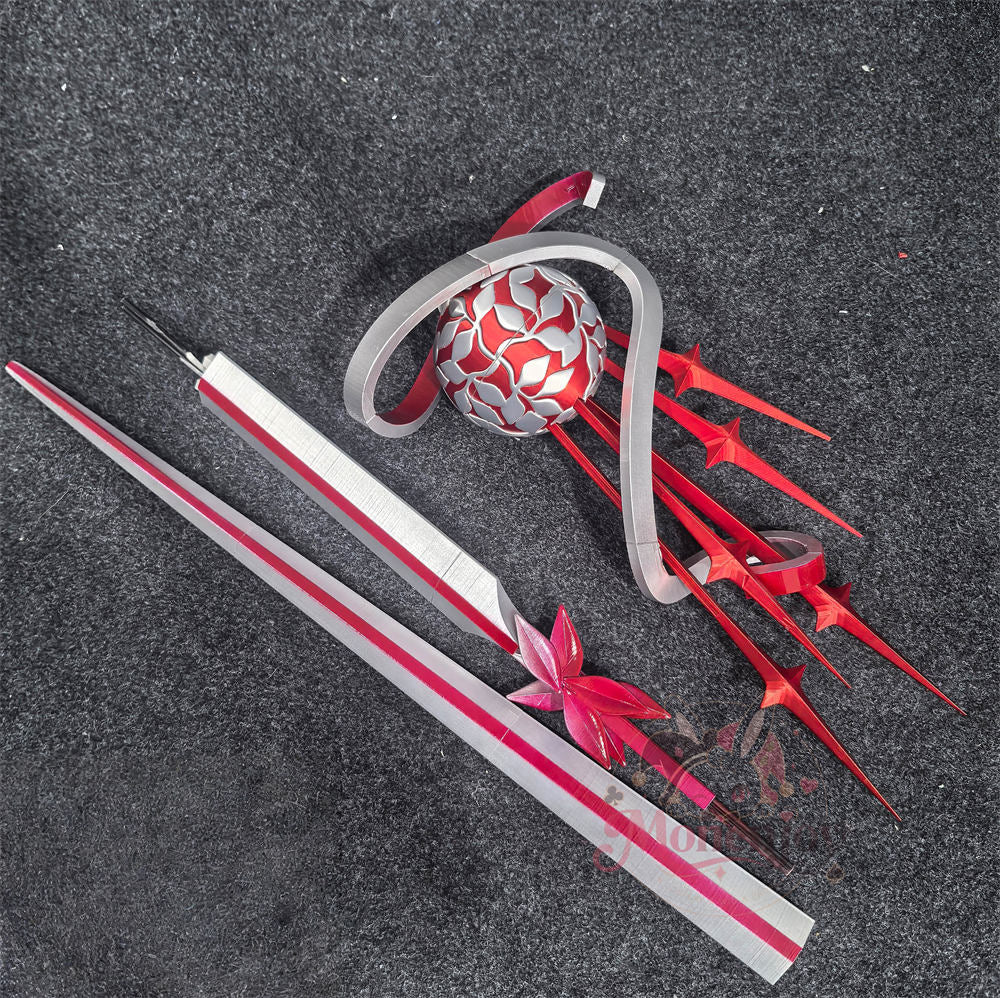 Monenjoy 無期迷途 新衣装 コクリコ 緋色の迷林 コスプレ道具 モチーフ武器 片手剣モデル 165cm イベント舞台対応 PLA材質
