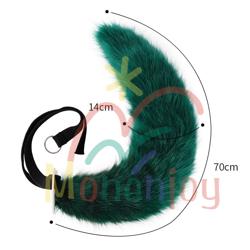 Monenjoy 原神 ティナリ ふわふわ 耳飾り+尻尾 可愛い 萌えグッズ 猫耳 きつね耳 コスプレ道具 アクセサリー - Monenjoy