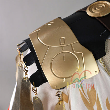 Monenjoy 鳴潮 オーガスタ コスプレ衣装 イベント 樹脂パーツ コスチューム ハロウィン ウィッグ+サンダル追加