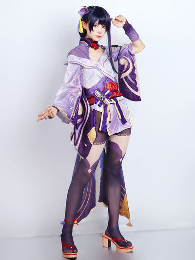 Monenjoy 原神 雷電将軍 コスプレ衣装 変装 仮装 イベント cosplay 学園祭 ハロウィン - Monenjoy