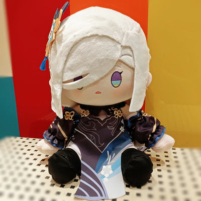 Monenjoy 原神 申鶴 ぬいぐるみ しんかく 着せ替え可能 綿人形 40cm 座り姿勢タイプ 同人ハンドメイドドール【予約販売・ロット別発送】 中国輸入品