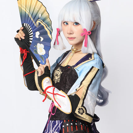 Monenjoy 原神 神里綾華 コスプレ衣装 イベント 仮装 ハロウィン 白鷺の庭 水元素 cosplay 学園祭 - Monenjoy