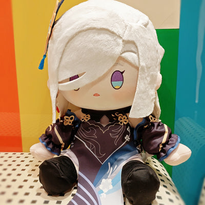 Monenjoy 原神 申鶴 ぬいぐるみ しんかく 着せ替え可能 綿人形 40cm 座り姿勢タイプ 同人ハンドメイドドール【予約販売・ロット別発送】 中国輸入品