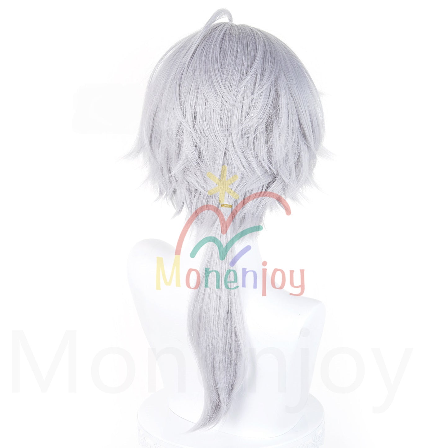 Monenjoy アークナイツ エンドフィールド アダシール ウィッグ 長55cm カツラ コスプレ道具 耐熱ウィッグ MONENJOY