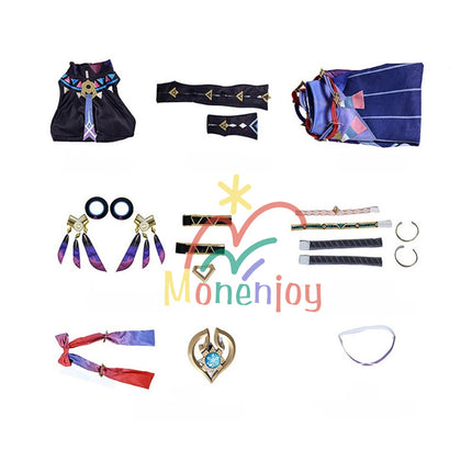 納品 Monenjoy 原神 シトラリ コスプレ衣装 3D樹脂パーツ腰飾 ミクトランの星を観る者 コスチューム  仮装