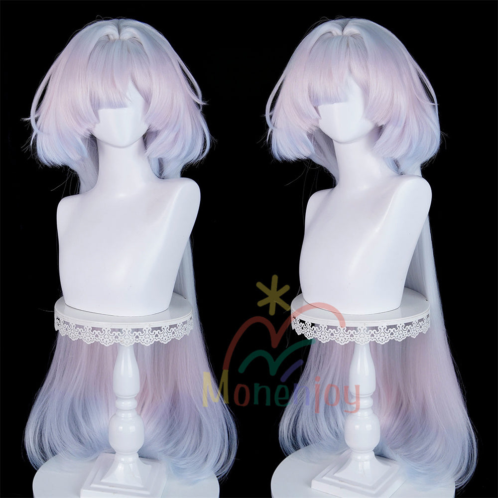 Monenjoy 鳴潮 モーニエ コスプレ 100cm ウィッグ MORNYE カツラ 鬘 耐熱ウィッグ マットシルク 自然感 仮装 MONENJOY