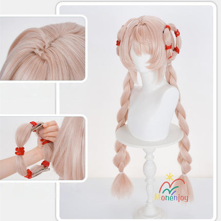 Monenjoy ゼンゼロ ザオ コスプレ ウィッグ 95cm 照 鬘 ケモナー衣装 Furry テイル モコモコ ファーリー