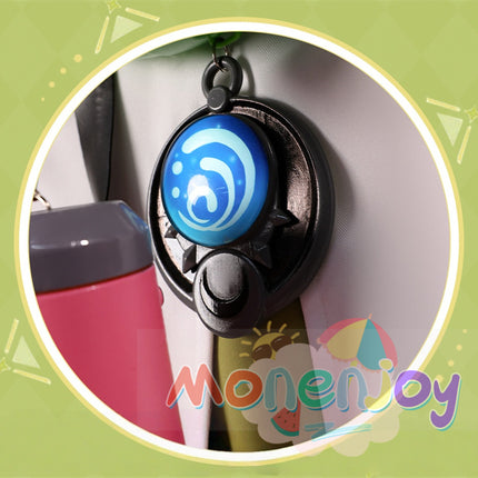 Monenjoy 原神 アイノ コスプレ衣装 3d樹脂製パーツ 1:1レプリカ Aino Genshin ナド・クライ編  水元素 月の輪 コスチューム