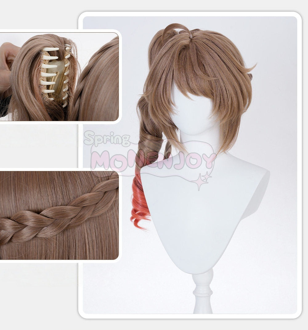 Monenjoy アークナイツ エンドフィールド アルデリア ウィッグ 鬘 コスプレ道具 耐熱ウィッグ MONENJOY