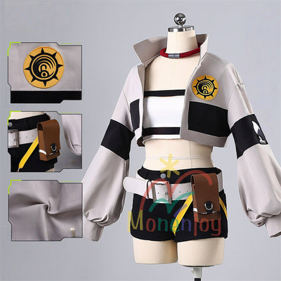 Monenjoy ガチアクタ リヨウ コスプレ衣装 GACHIAKUTA ザ・リッパー コスチューム 刺繡柄 イベント 仮装