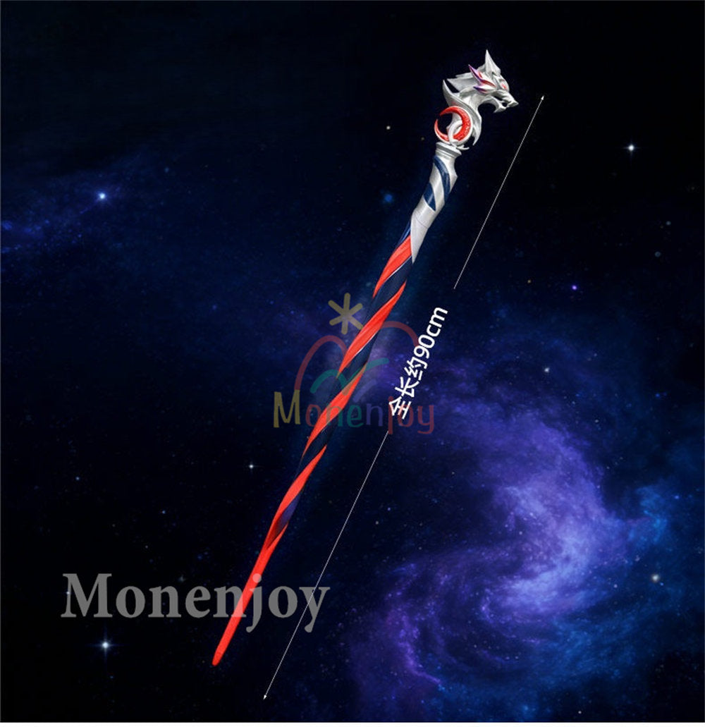 MONENJOY 崩壊スターレイル 不死途 杖 コスプレ道具 90cm 樹脂＋PU製造