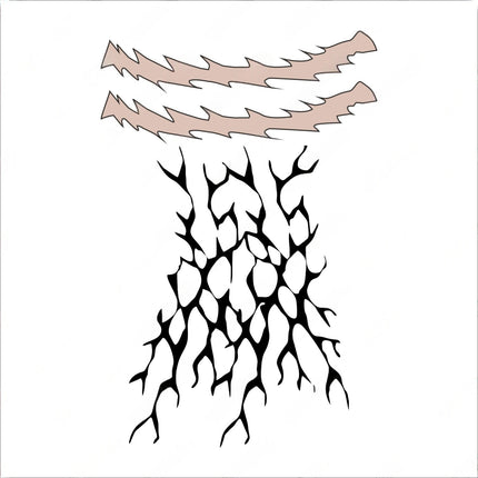 monenjoy Demon Slayer: Kimetsu no Yaiba สติกเกอร์รอยสักทันจิโร่, Demon Slayer, เครื่องประดับคอสเพลย์ปีศาจ, สติกเกอร์ดอกไม้และรอยแผลเป็น, หน้าปีศาจ, นักดาบ, ชุดแมงมุมปีศาจ, ยอดนิยม, ของตกแต่งสุดเก๋, อุปกรณ์ตกแต่งงานฮาโลวีน